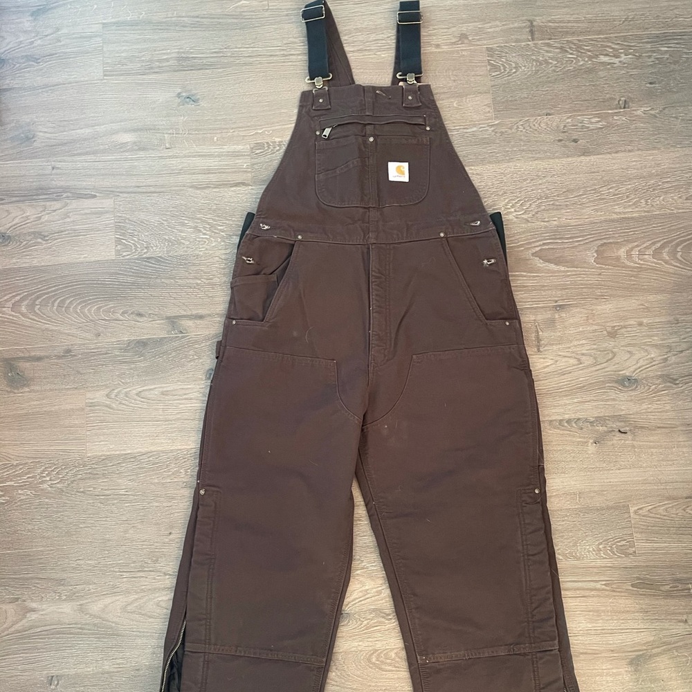 Carhartt Quilt Lined Bib Overalls